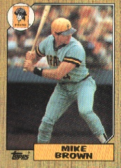 1987 Topps Baseball Cards      341     Mike C. Brown
